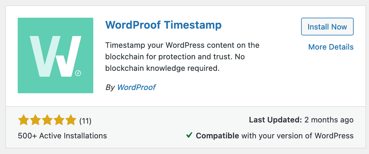 The WordProof plugin installer.