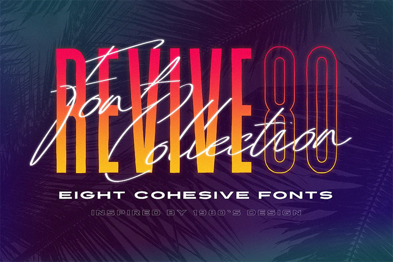 Revive 80 - Bundle of 1980s Fonts