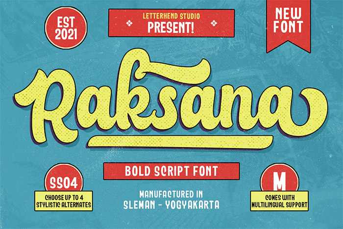 Raksana - '60s Font