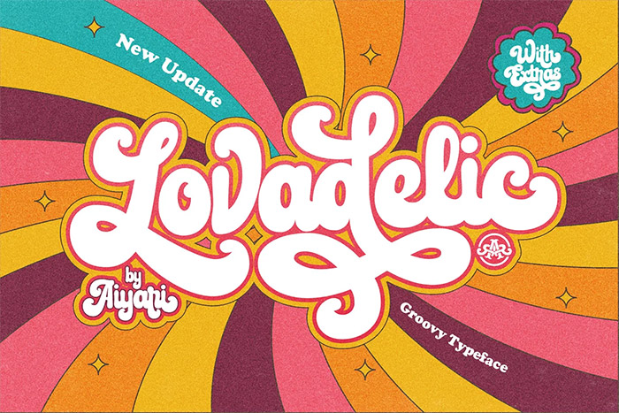 Lovadelic - Best 70s Fonts