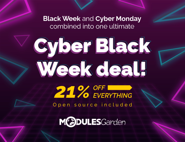 Cyber Black Week 2020 at ModulesGarden