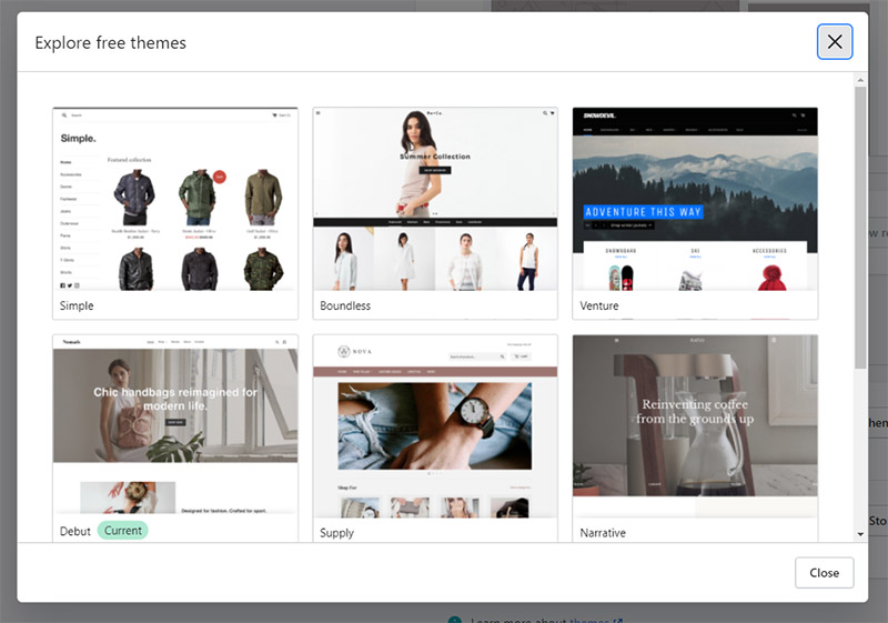 Free Shopify Themes