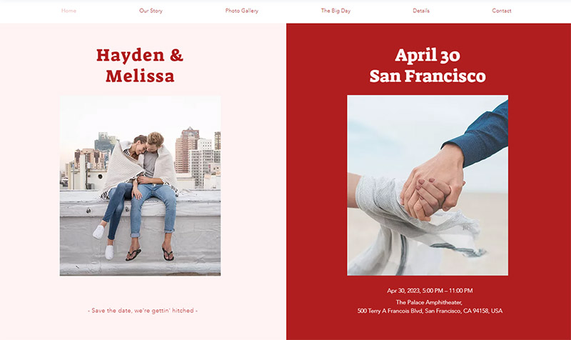 Wedding Website Template