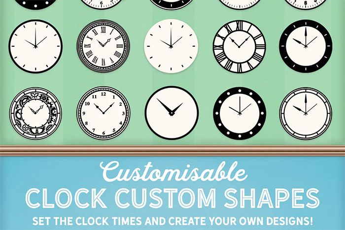 Clock Custom Shapes