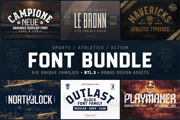 Sports Font Bundle 3