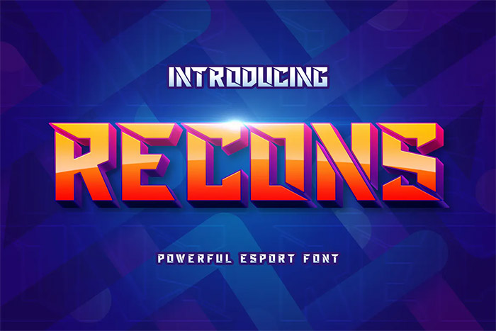 Recons Sports Display Font