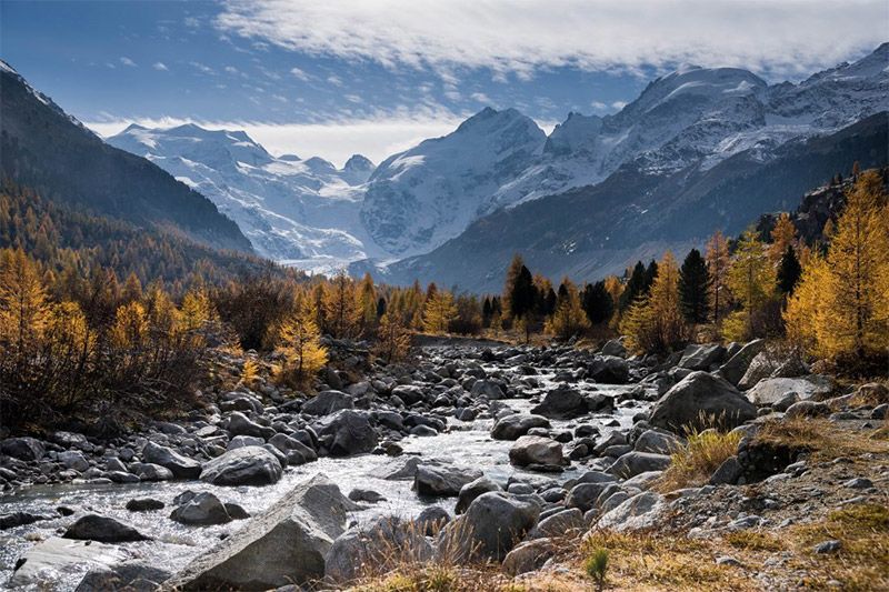 Snow-Covered Mountains