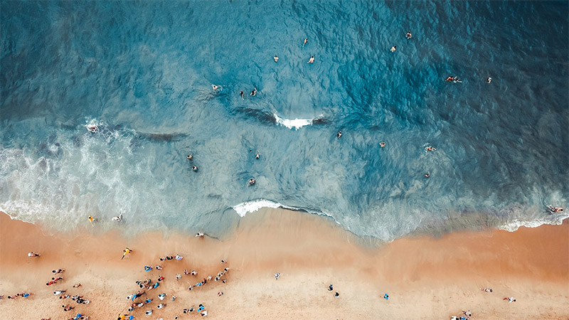 Beachgoers