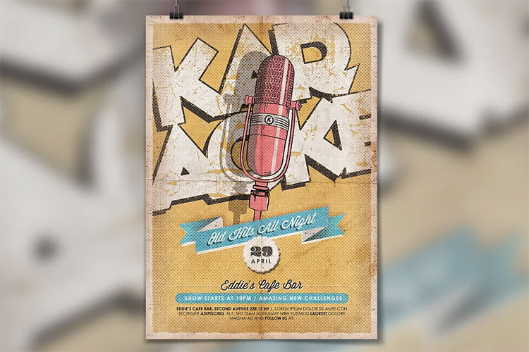 Karaoke Poster Template