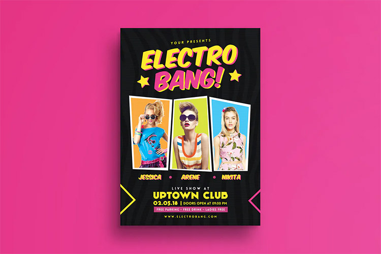 Electro Bang Flyer Template