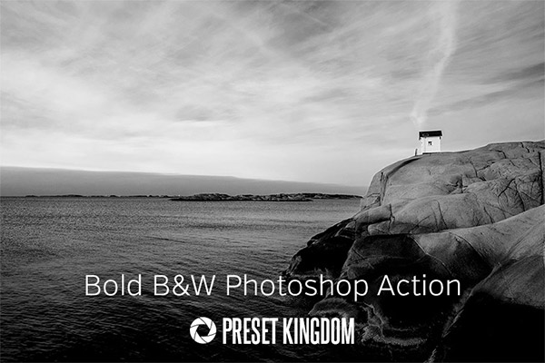 Bold Black & White Photoshop Action