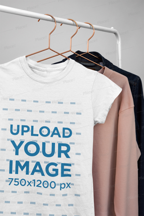 Hanging T-Shirt Mockup