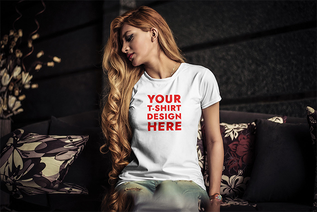 Woman's T-Shirt Mockup