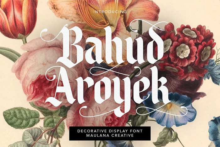 Bahud Aroyek Decorative 1800s Font