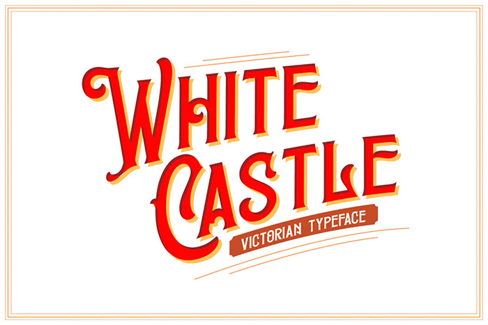 White Castle 1800s Font