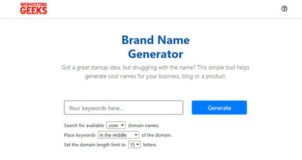 Brand Name Generator