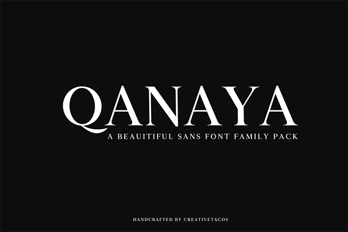 Qanaya - Modern Font