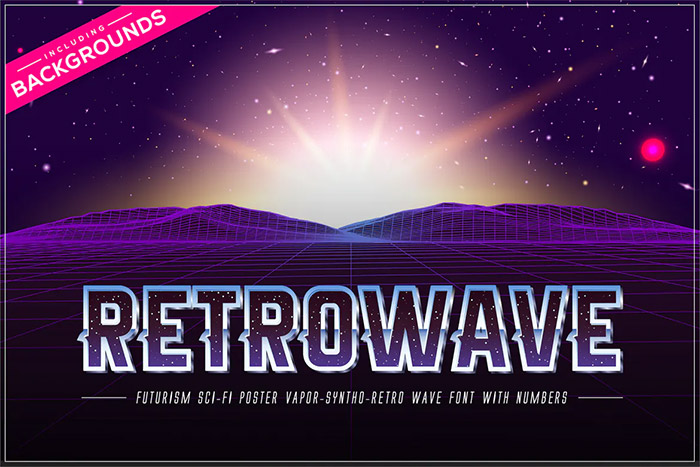 Retrowave Space Font