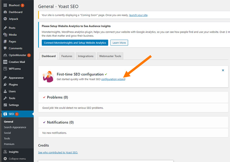 Configuring Yoast