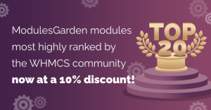 Score 10% off all ModulesGarden bestsellers!