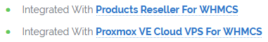 Proxmox VE VPS For WHMCS - Modules Integration
