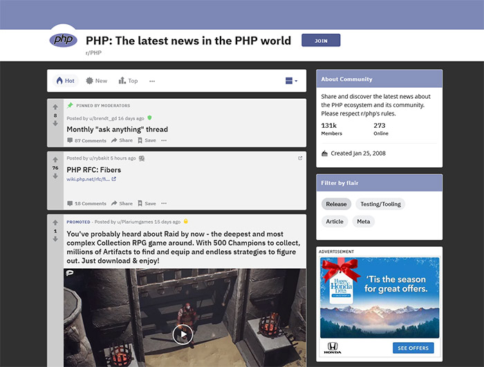 r/php
