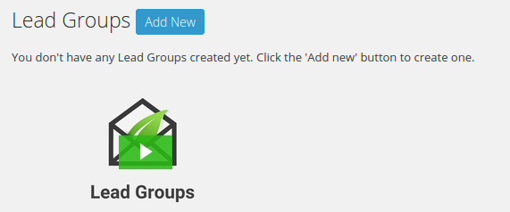 Add New Lead Group