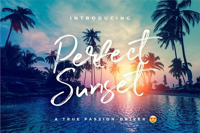 Perfect Sunset - Beach Font