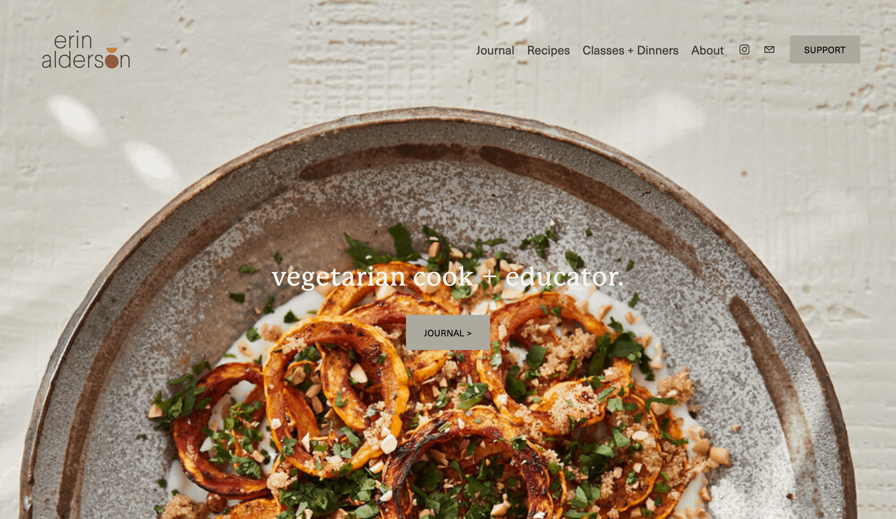 An example of a food blog.