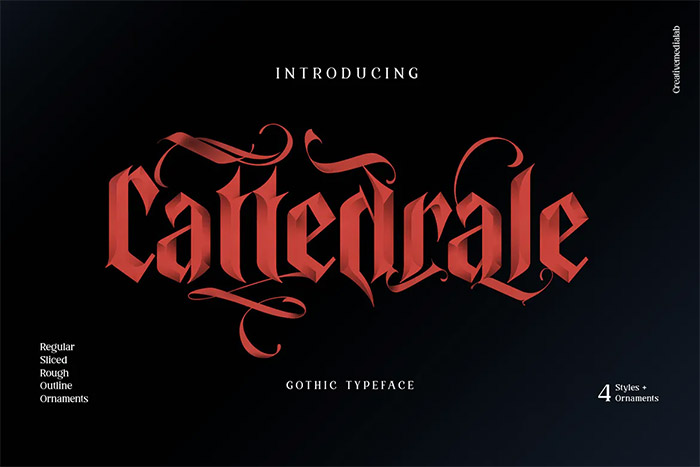 Cattedrale - Gothic Typeface