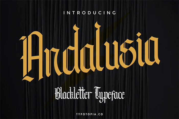 Andalusia - Blackletter Typeface
