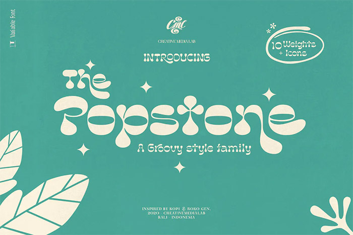 Popstone - 70s Font Family
