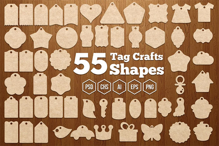 Tag Crafts Shapes