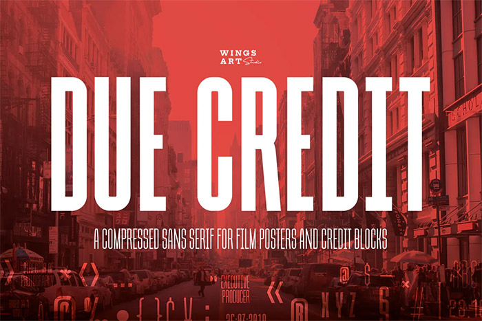 Due Credit - Movie Fonts