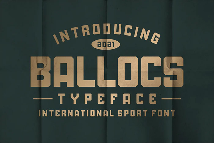 Ballocs Sports Typeface