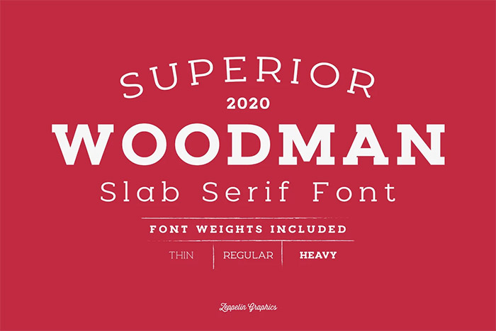 Woodman Slab Serif