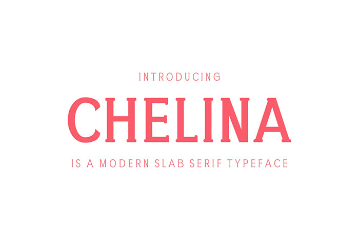 Chelina - Slab Serif Fonts