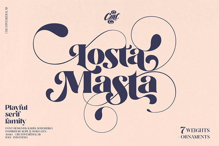 Losta Masta - Logo Fonts