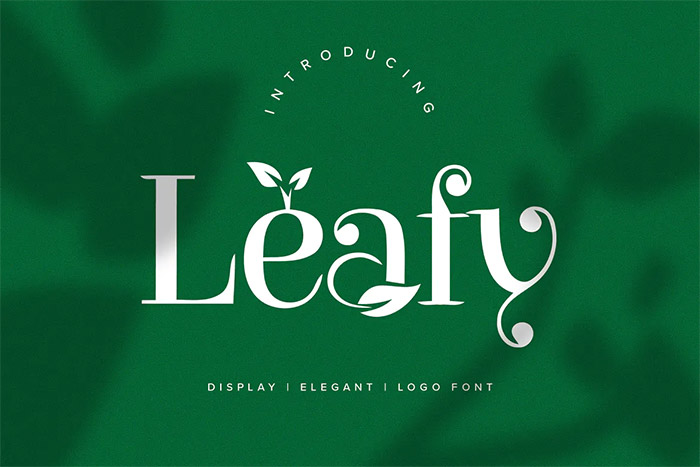Leafy - Logo Font