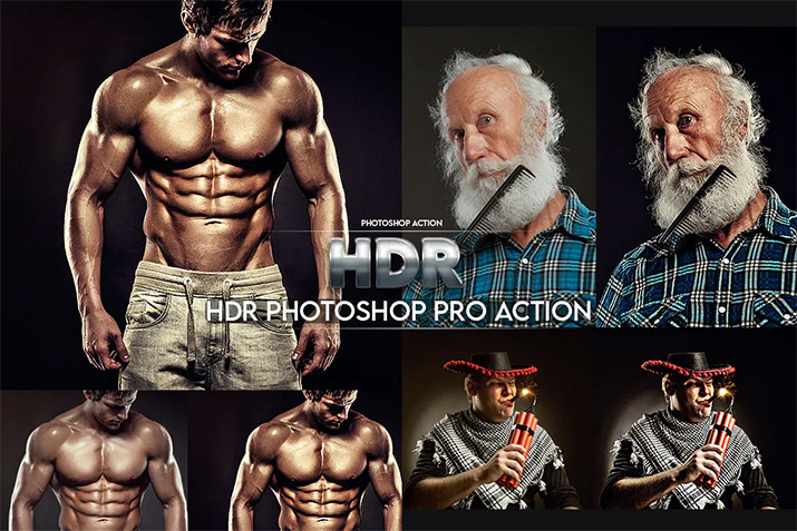 Preview of Pro HDR Photoshop Actions by 2lagus