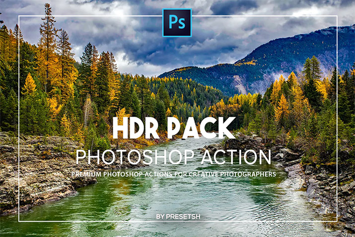 Preview of HDR Photoshop Actions from presetsch