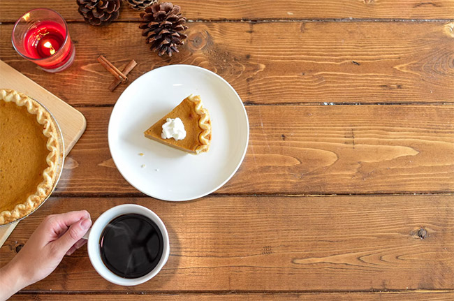 Coffee and Pie Wallpaper