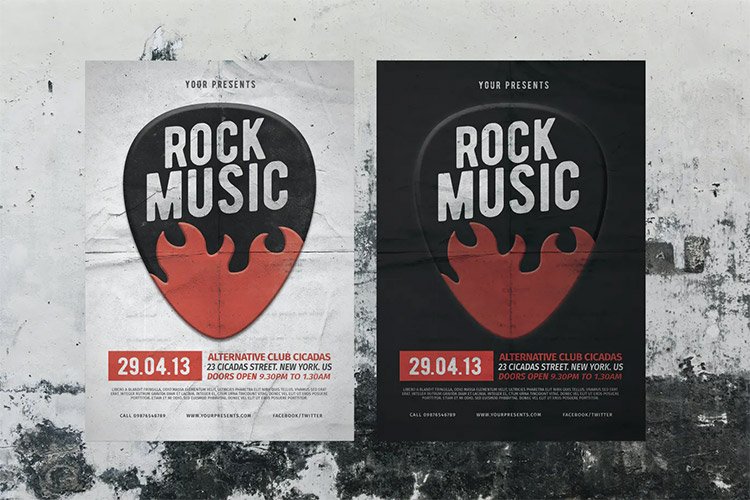 Rock Music Flyer and Poster