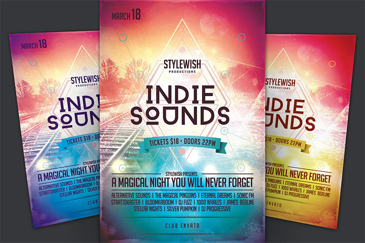 Indie Sounds Flyer Template