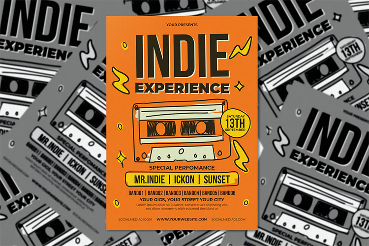 Indie Gig Poster Template