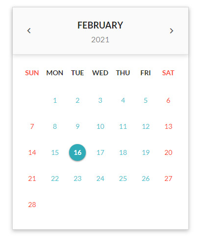 PIGNOSE Calendar