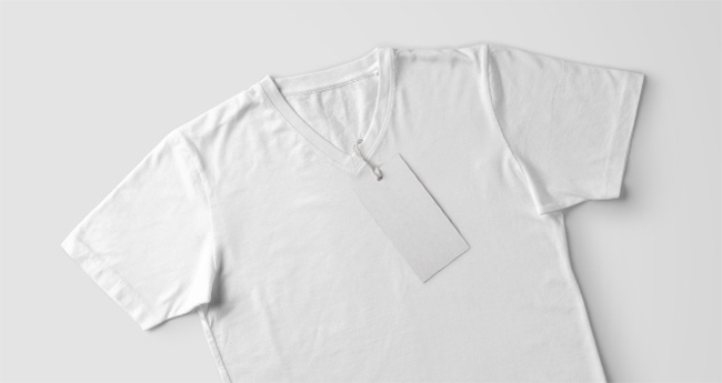 V-Neck T-Shirt With Tag