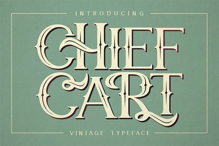Chief Cart 1800s Typeface