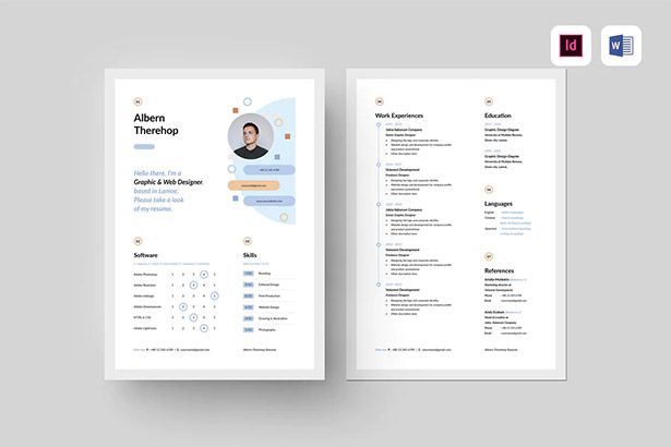 Two-page resume template