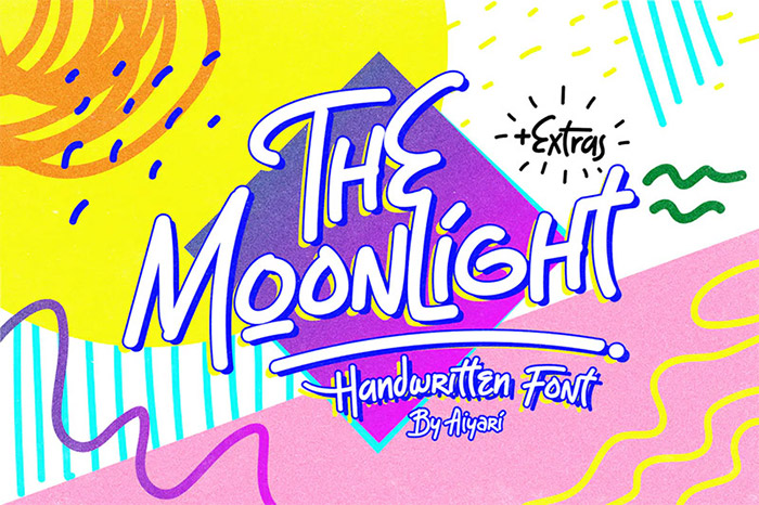 90s Fonts - The Moonlight